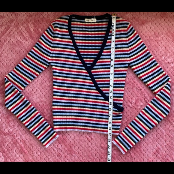 LA Hearts Striped Sweater - Picture 5 of 9